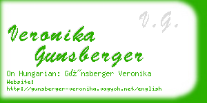 veronika gunsberger business card